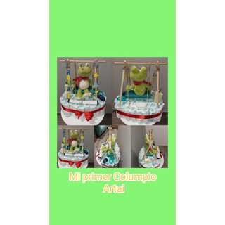 Tarta pañales Mi primer Columpio - Imagen 1